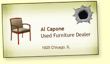 Al Capone's business card
