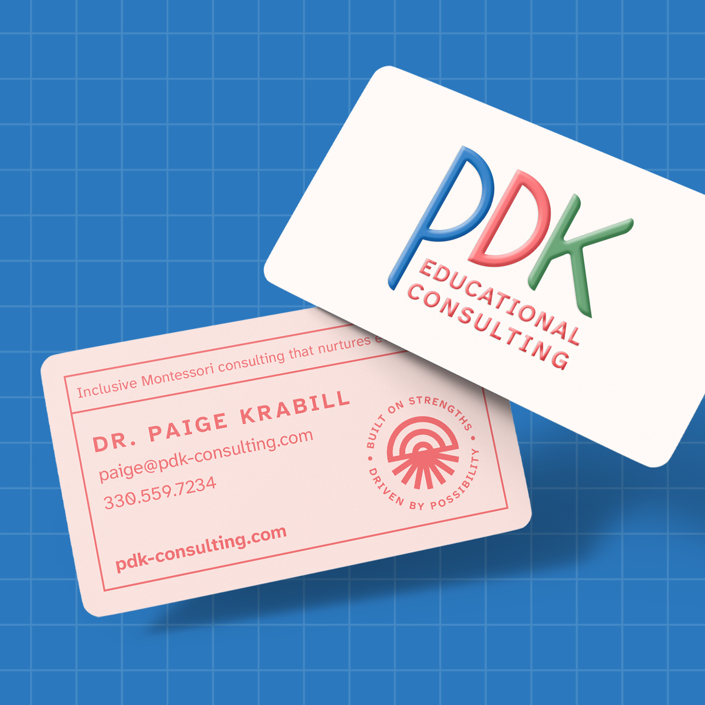 PDK educational consulting business card