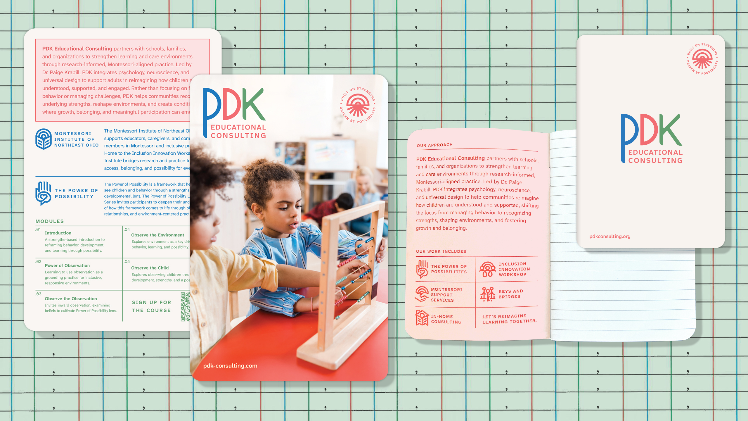 PDK educational consulting palm card and field notes 