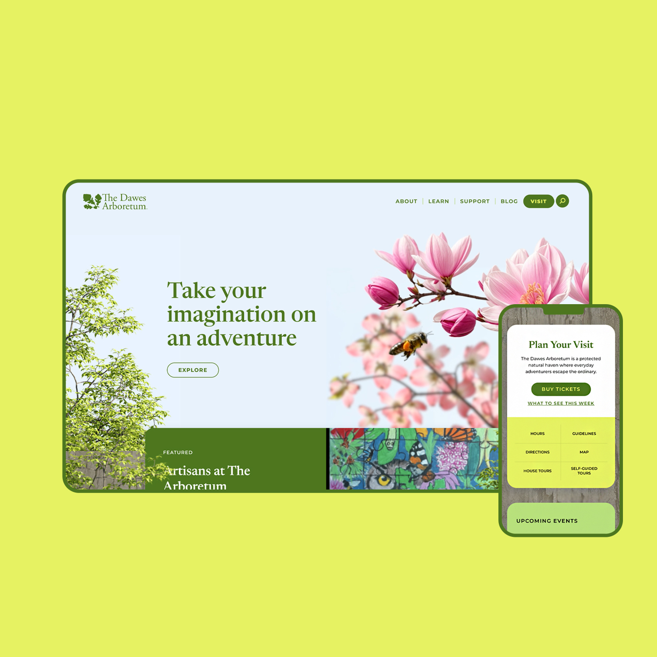 website mockup
