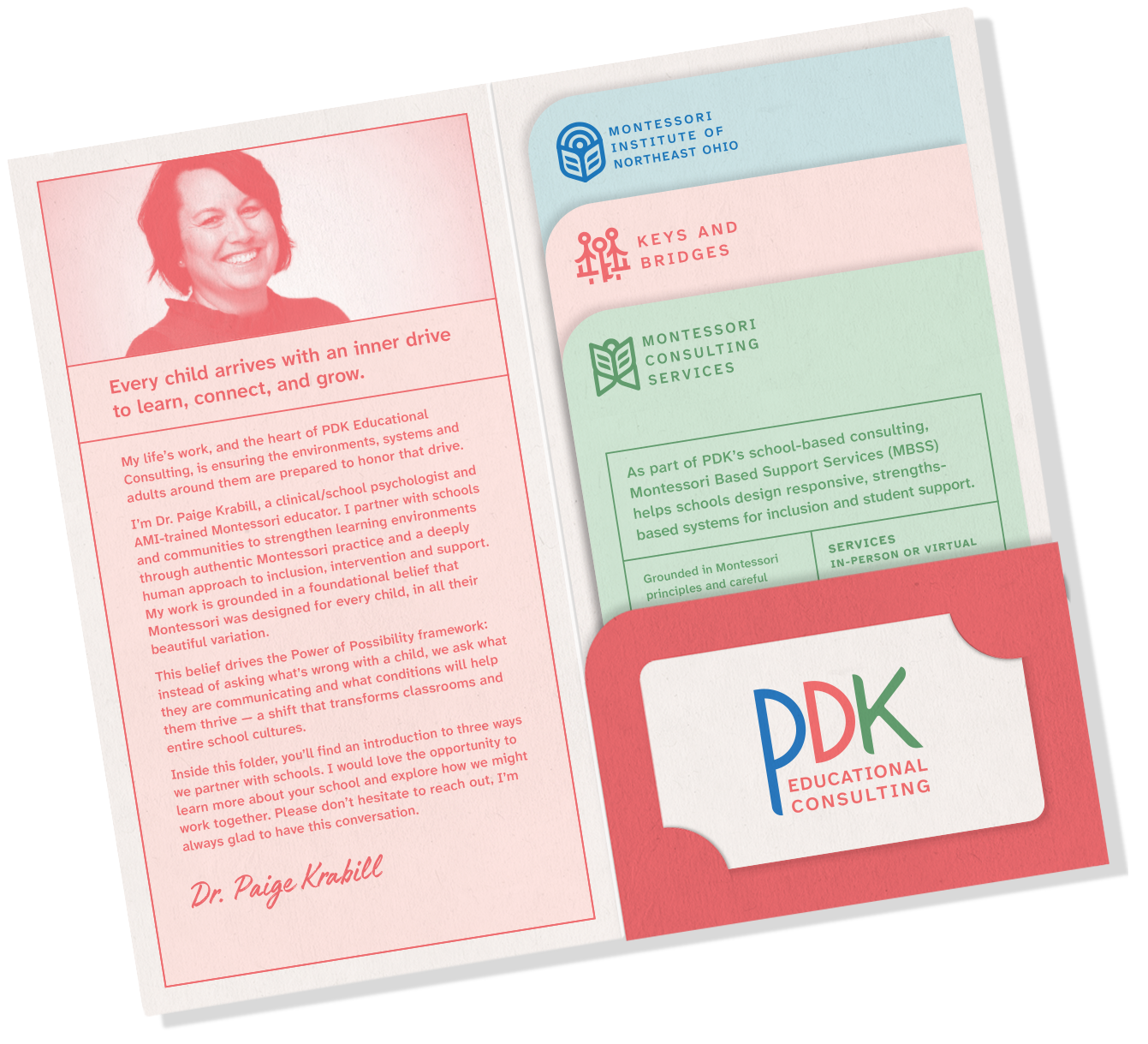 PDK educational consulting folder mockup