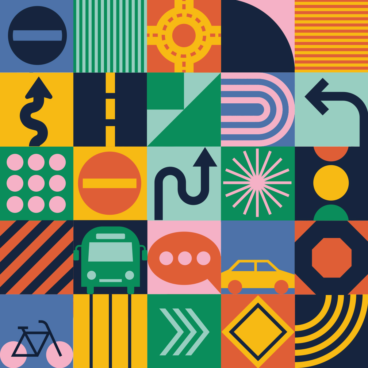 TRIAD Akron Metropolitan area transportation study pattern