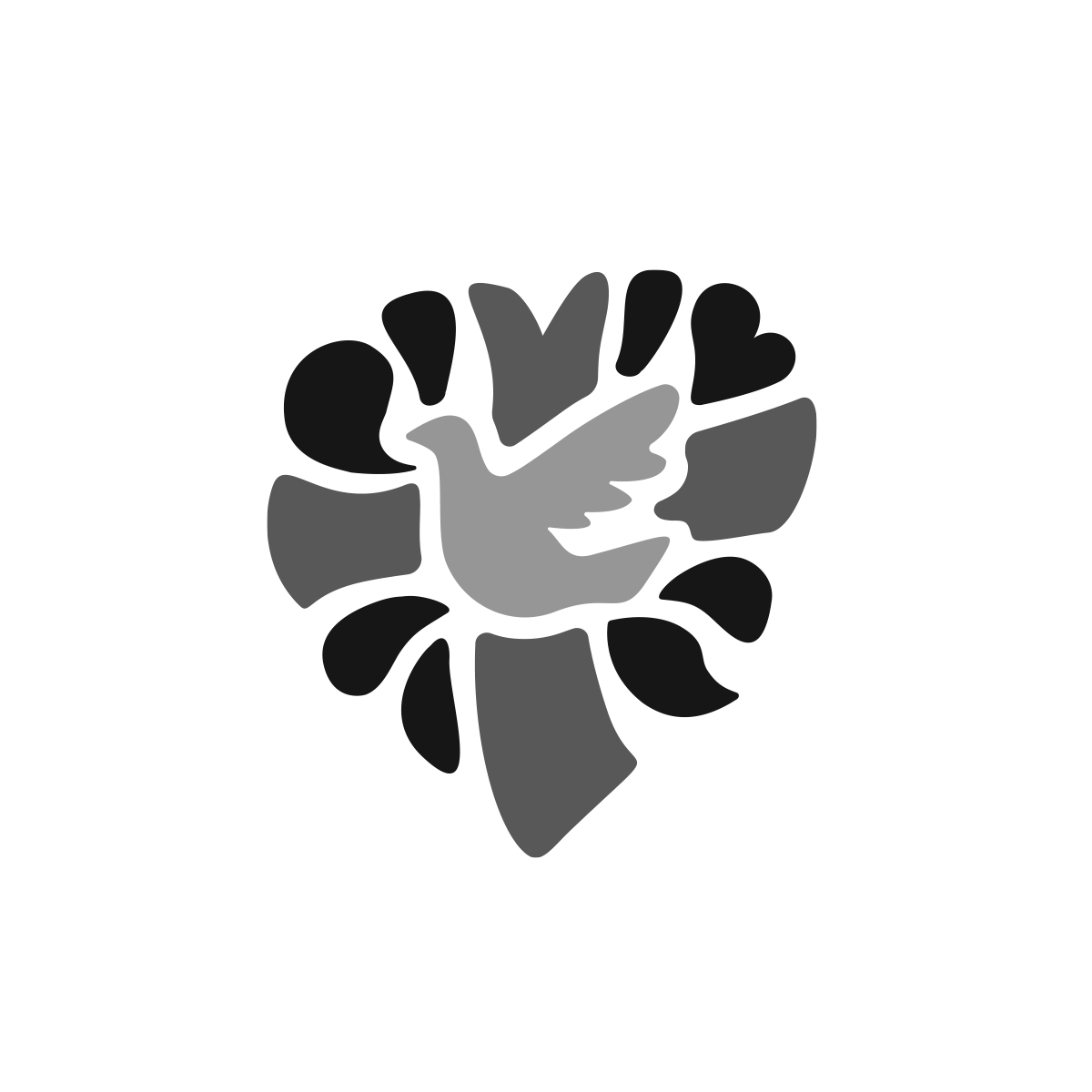 Fairlawn west united church of christ logo black and white