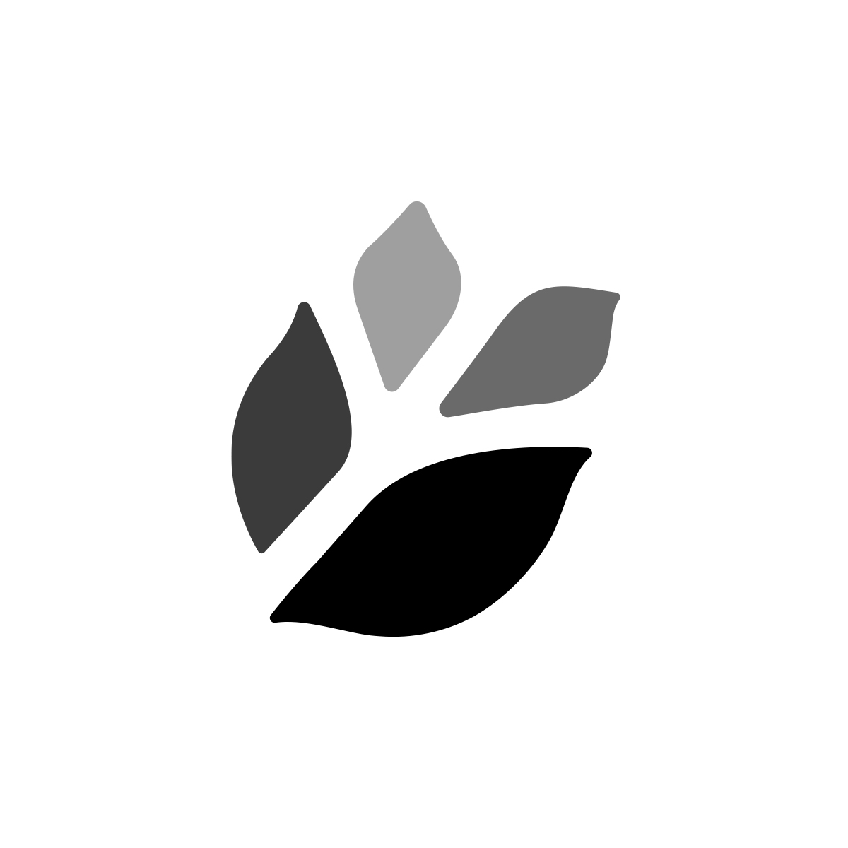 TRIAD Greenleaf Family Center logo black and white