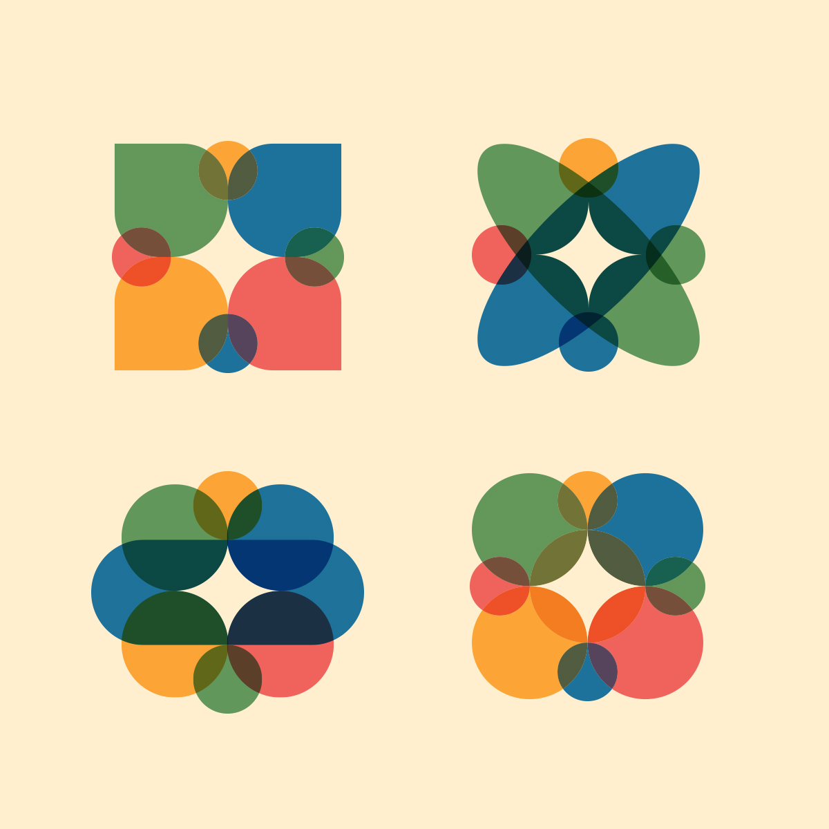 Montessori care partner collaborative icons