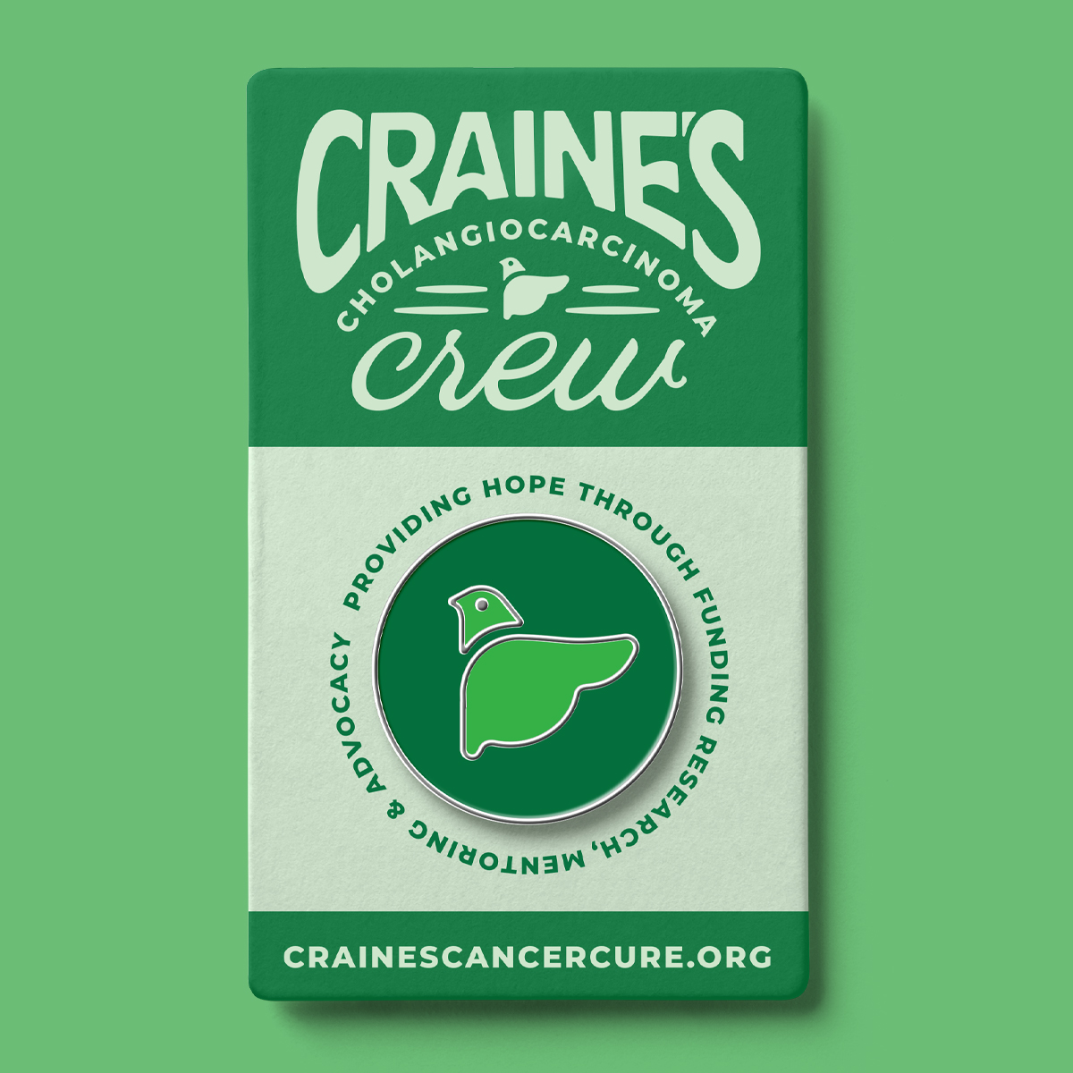 TRIAD craines cholangiocarcinoma crew enamel pin