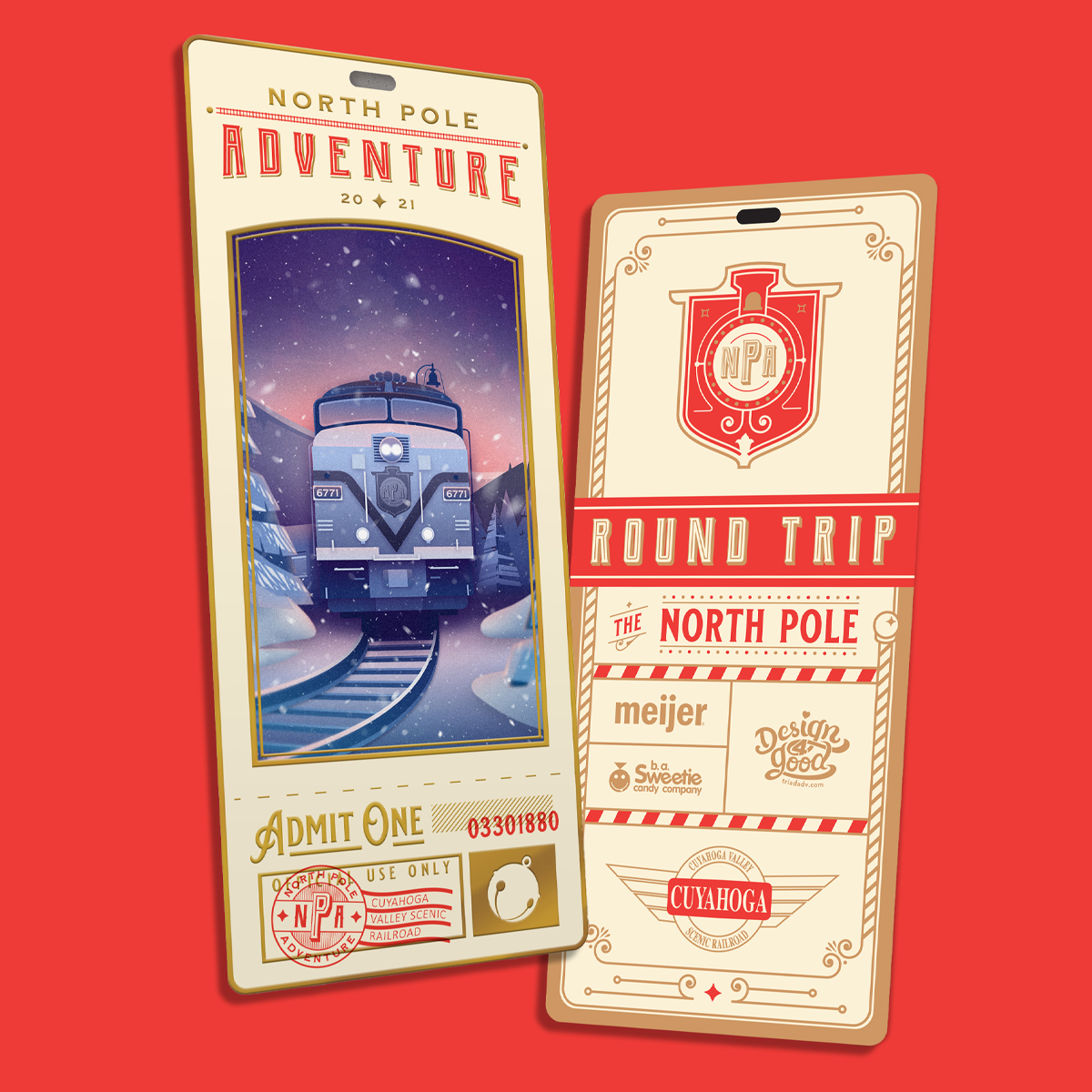 TRIAD Cuyahoga Valley Scenic Railroad north pole adventure ticket