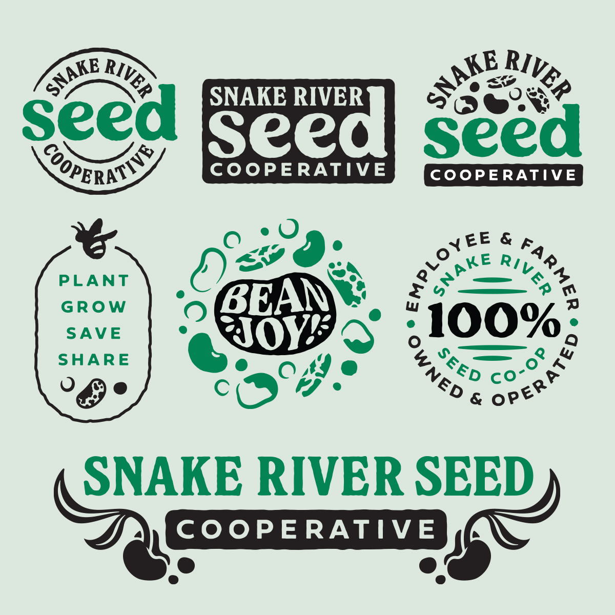 TRIAD snake river seed coop branding