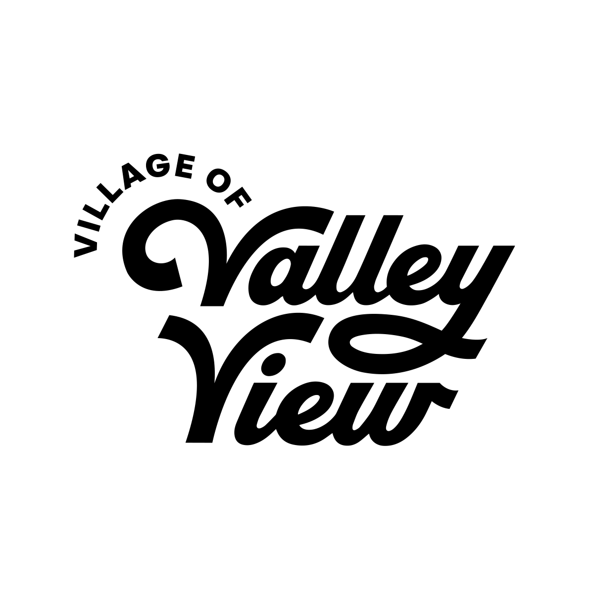 TRIAD Village of Valley View logo black and white