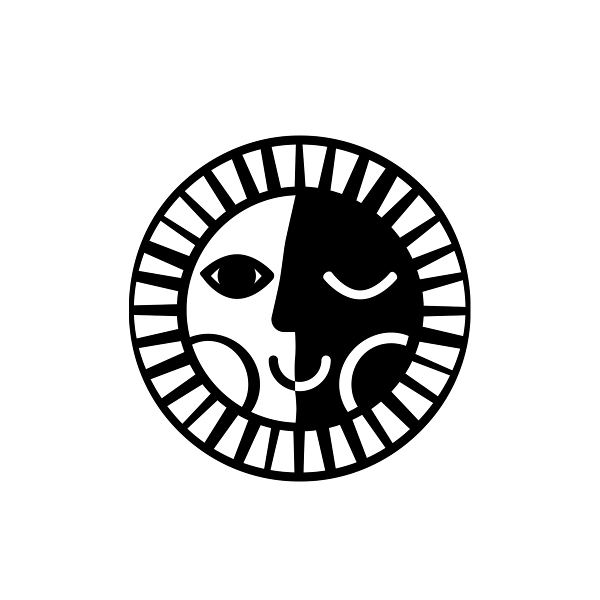 TRIAD west hill neighborhood logo black and white