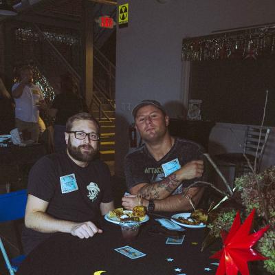 people sitting at table